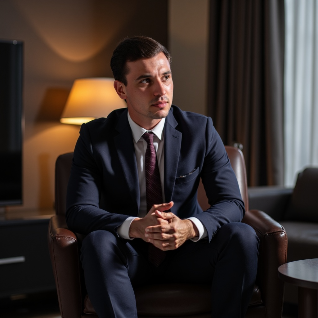 Successful trader in a professional setting